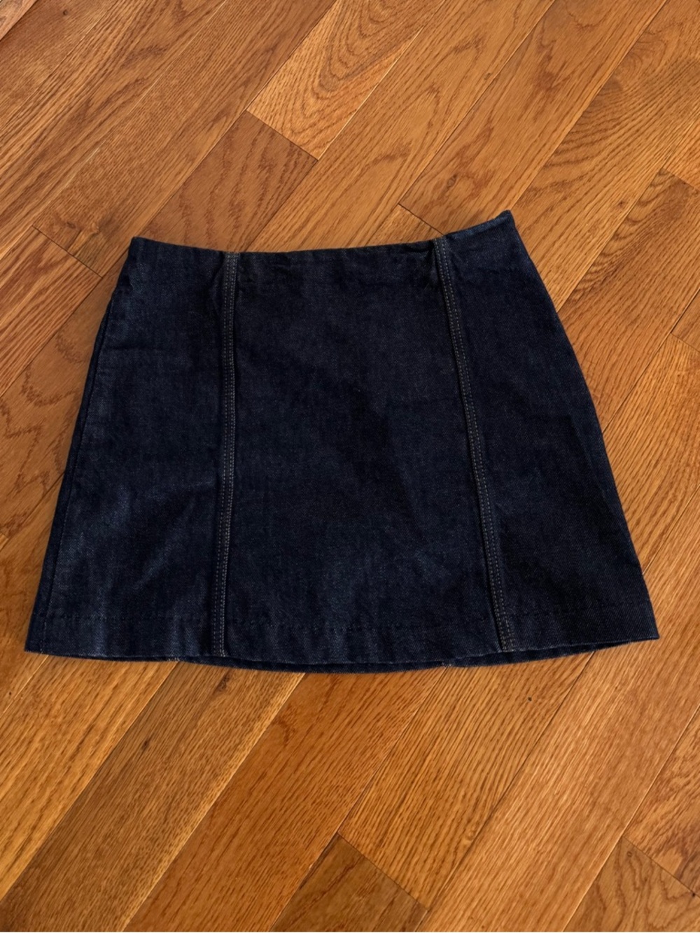 H&M Black Denim Mini Skirt